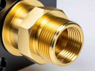 小批量CNC加工黄铜电磁阀芯