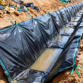 垃圾填埋场截洪沟土工膜该怎么选？安装要点有哪些？