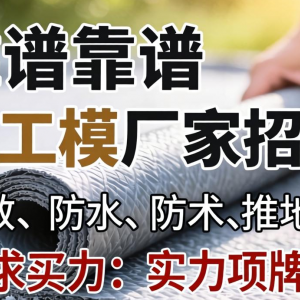 哪里有靠谱的土工膜厂家招商项目？求实力品牌推荐