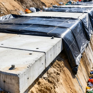 生活垃圾填埋场土工膜如何结合混凝土利用技术?