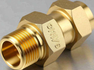 小批量CNC加工黄铜气阀接头