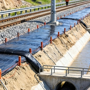 铁路土工膜如何提升路基防渗与加固效果