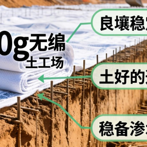 800g无纺土工布性能如何 适用哪些工程场景