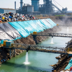 工业社会中，大众废物填埋场土工膜作用如何？