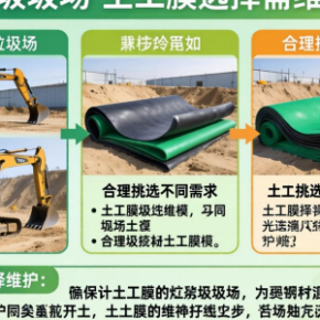 生活垃圾填埋处置场土工膜该如何挑选与维护？