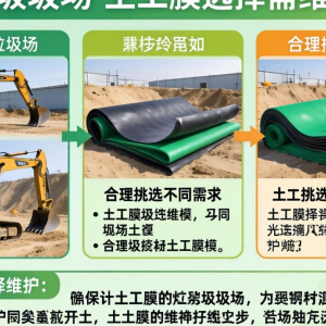 生活垃圾填埋处置场土工膜该如何挑选与维护？