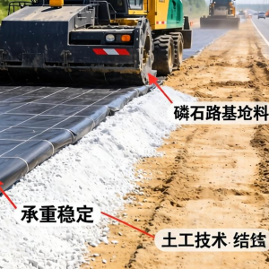 磷石膏路基填料如何结合土工膜技术提升道路性能