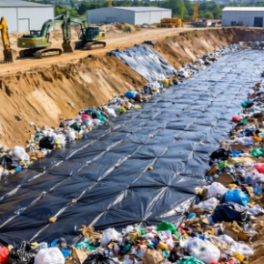 工业社会生活垃圾填埋场为何要铺设土工膜？