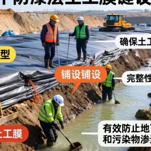 垃圾填埋场水平防渗层土工膜该如何选型与铺设？