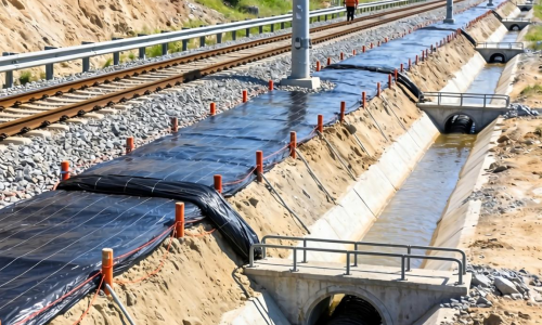 铁路土工膜如何提升路基防渗与加固效果