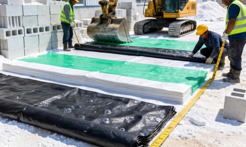 磷石膏砌块厂原料场土工膜该如何选择与铺设？