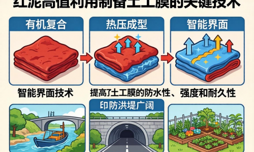 赤泥高值利用制备土工膜有哪些关键技术与应用前景？