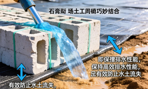 磷石膏砌块利用如何结合场土工膜实现环保增效？
