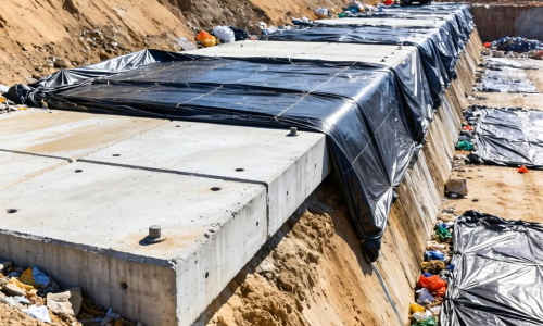 生活垃圾填埋场土工膜如何结合混凝土利用技术?