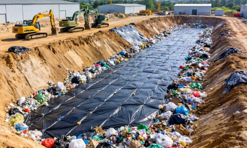工业社会生活垃圾填埋场为何要铺设土工膜？