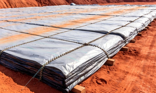 赤泥板材厂原料场土工膜该如何挑选与铺设?