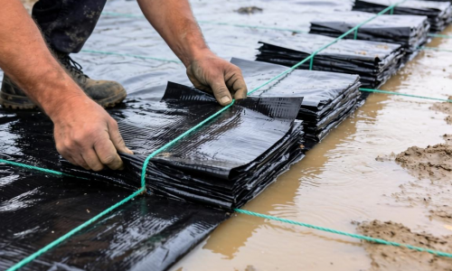 黑色朝下土工膜施工有哪些要点 防渗效果如何保障