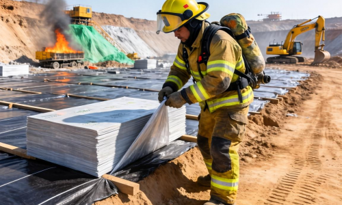 防火材料如何助力化飞灰填埋场土工膜性能升级？