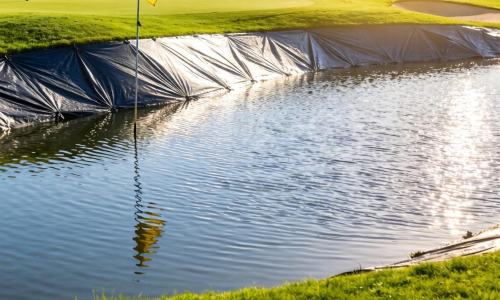 高尔夫球场水塘土工膜该如何选择与铺设?