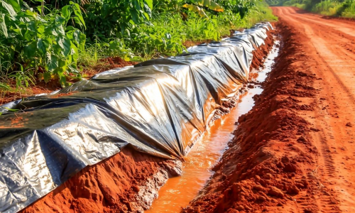 赤泥路基利用中土工膜如何发挥防渗防护作用？