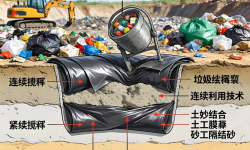 生活垃圾填埋场土工膜如何结合砂浆利用技术？