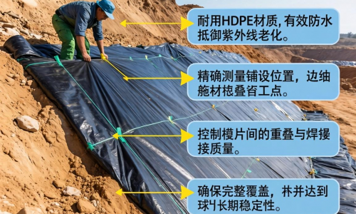 垃圾填埋场边坡土工膜如何选？施工要点有哪些？