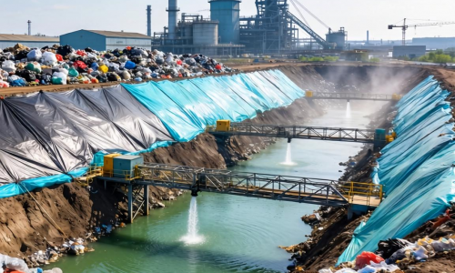 工业社会中，大众废物填埋场土工膜作用如何？