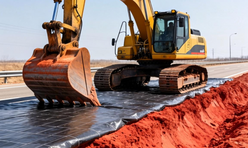 赤泥路基填料土工膜如何提升道路稳定性