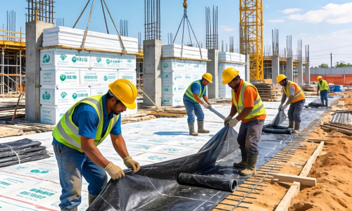 磷石膏防火材料土工膜如何提升工程安全与环保性能