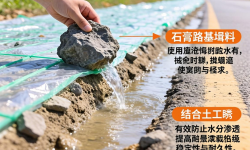 磷石膏路基填料为何需要结合土工膜使用