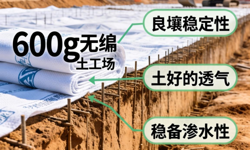 800g无纺土工布性能如何 适用哪些工程场景