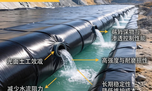 尾矿库防渗为何选光面土工膜?核心优势有哪些?