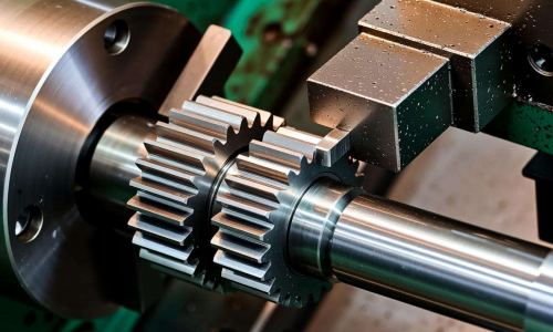 齿轮轴车床加工